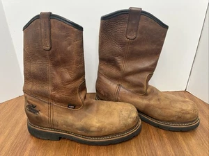 Thorogood Gummistiefel zum Überziehen Stahl Sicherheitskappe 10d braun Leder Stiefel 804-4352 - Bild 1 von 6