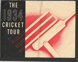 WRIGLEYS DON BRADMAN 1934 CRICKET TOUR TO ENGLAND HUGE SCORECARD. - Picture 1 of 2