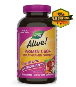 Nature’s Way Alive! Women’s 50+ Daily Gummy Multivitamin – 130 Count - Picture 1 of 7