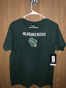 Women's New Era Hunter Green Milwaukee Bucks Glam Game Flower T-Shirt - Picture 1 of 5