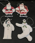 4 diff. Coalport Raymond Briggs "The Snowman" Xmas/Christmas tree ornaments