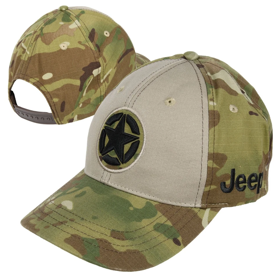 Gorra Jeep Willys Iconic Star Logo - Caqui/Camuflaje Foto 1 de 3