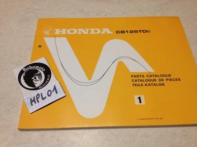 Honda CB125TD CB125 TD CB 125 TDC Lista De Piezas Ed. 82 Nuevo - Imagen 1 de 4