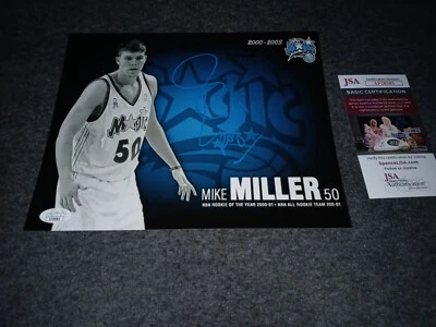 Mike Miller Firmado 8x10 Jsa Orlando Magic Inscripted Roy 01 Foto 1 de 2