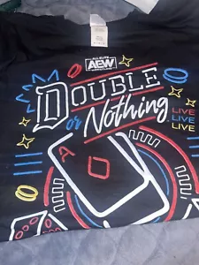 AEW All Elite Wrestling Double Or Nothing 2020 Watched From Home T Shirt Size M - Picture 1 of 3