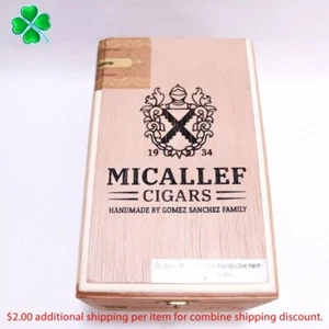 Micallef Corona Extra Reata Empty Wood Cigar Box 7" x 4.5" x 4.25" - Picture 1 of 10