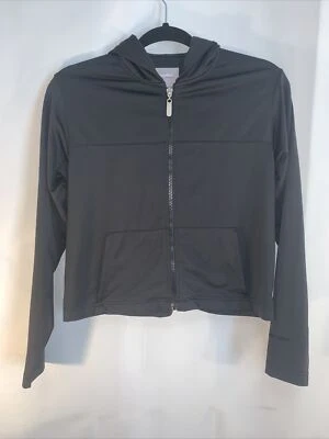 Chaqueta Bolle Sport negra con cremallera para mujer con capucha talla pequeña #402. Foto 1 de 4