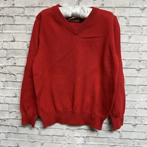 Class Club Boys 4/5 Red Sweater Shirt Long Sleeve V-Neck NEW NWT - Picture 1 of 10