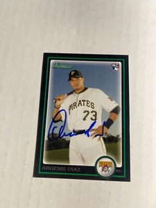 Pittsburgh Pirates ARGENIS DIAZ Signed Card - Picture 1 of 1