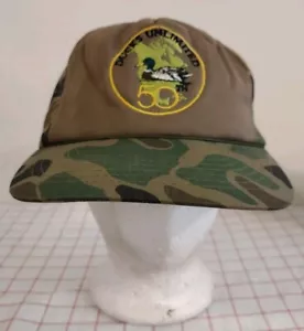 Ducks Unlimited 50th Camo Trucker Cap Hat Green Snapback Embroidered Adjustable - Picture 1 of 6