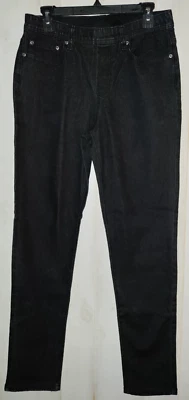 EXCELENTE MUJER DG2 by Diane Gilman CINCO BOLSILLOS NEGRO PULL ON JEANS TALLA M Foto 1 de 3