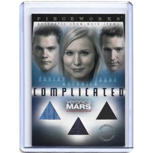Rare Veronica Mars Kristen Bell, Jason Dohring, And Teddy Dunn Pieceworks Card