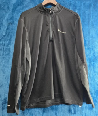 Sudadera Pullover Free Country 1/4 Cremallera Rendimiento Atlético Negra Top Talla XL Foto 1 de 4