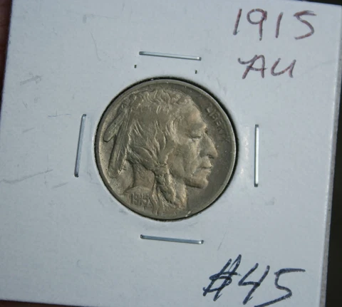* 1915 Buffalo Nickel AU Details Nice “Eye Appeal”!!! Cover