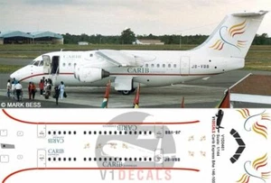 V1 Decals BAe 146-100 - Avro RJ-70 Carib Express for 1/144 Revell Model kit - Picture 1 of 8