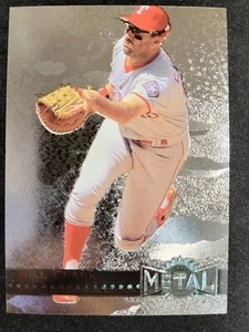 1996 Skybox Metal Will Clark PLATINUM SILVER FOIL card #112 Rangers - Picture 1 of 2