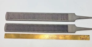 2 NICHOLSON PLATER'S MAGI-CUT 14" FARRIER HORSE RASP TWO NIB - Picture 1 of 11