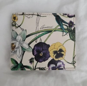 GUCCI "Flora" Men's BiFold Leather Wallet - Picture 1 of 5