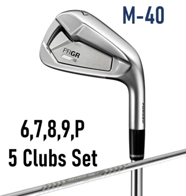 2023 PRGR 02 IRON SET #6-PW SPEC STEEL Ⅲ Ver.2  STIFF-REGULAR FLEX M-40 SHAFT - Image 1 of 4