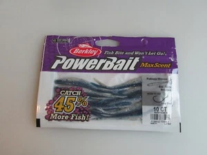 Berkley PowerBait MaxScent nariz plana Minnow 4" espalda azul 10 unidades nuevo en paquete - Imagen 1 de 2