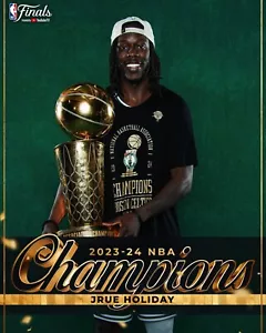 Jrue Holiday Trophy Boston Celtics 2024 NBA Finals Champions 8x10 foto NBA - Foto 1 di 1