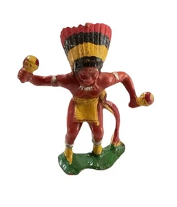 Hand Painted Vintage Plastic Indian Chief Made in Germany - Picture 1 of 6