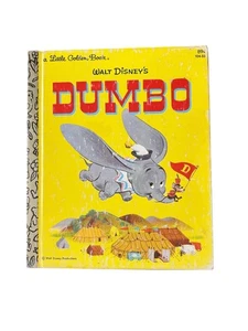 Vintage A Little Golden Book 104-33 Hardcover 1982 Walt Disney’s Dumbo - Picture 1 of 11