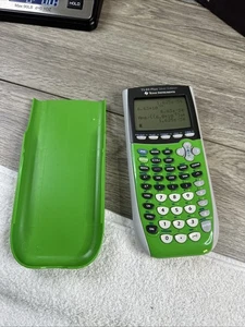 Texas Instruments TI-84 Plus Silver Edition Graphing Calculator - Green - Picture 1 of 11
