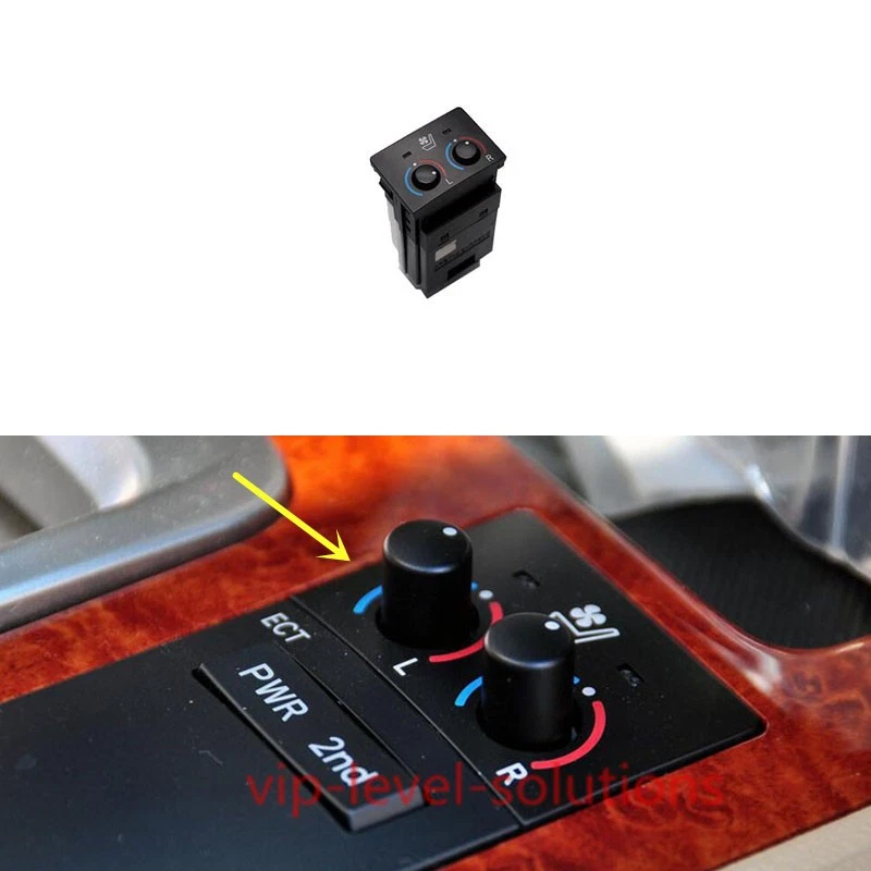 For Toyota Land Cruiser LC200 2008-2015 1*Seat Heating Ventilate Button Assembly - Image 1 of 4