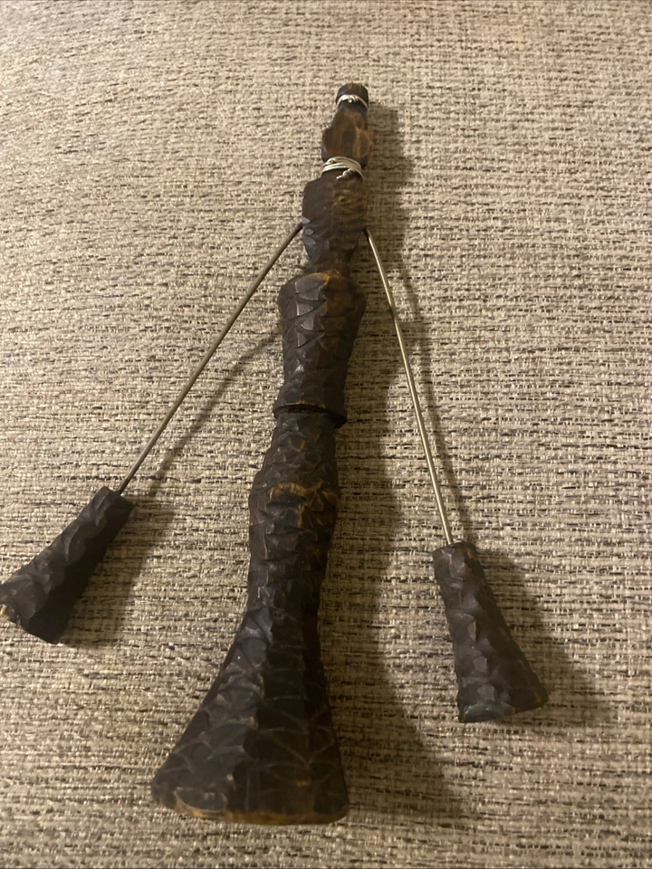 Bastón de madera tallado a mano para hombres mujeres bastón hecho a mano Foto 1 de 4