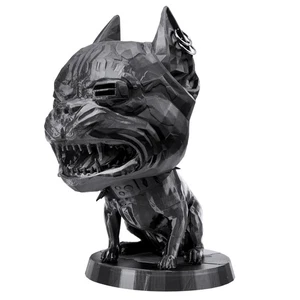 Gothic Punk Decor, Statua per Cani Cruscotto a V Stampata in 3D per Ornamenti da Scrivania,... - Foto 1 di 7