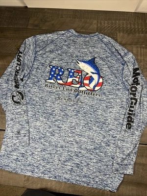 Camisa de Pesca Motor Guide Mercury Pro Team Manga Larga Doble Cara Spellout L Foto 1 de 4