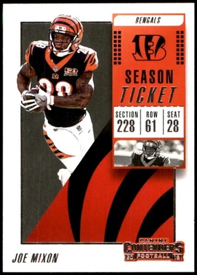 Joe Mixon 2018 Panini Contenders #80 Bengals NFL READ FREE SHIPPING AutographDen - Image 1 of 2