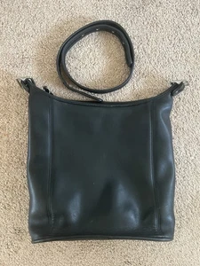 Bolso de Hombro de Lona Coach Legacy 9060 Retro Cartera de Cuero Negro de Colección - Imagen 1 de 5