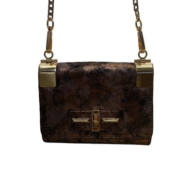 Urban Expressions Women’s Brown Lining Gold Chain Strap & Hardware Crossbody Bag - Image 1 of 4