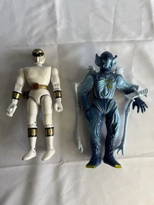Power Rangers Bandai 1993 weiß und Baboo vintage retro Action Figuren - Bild 1 von 12
