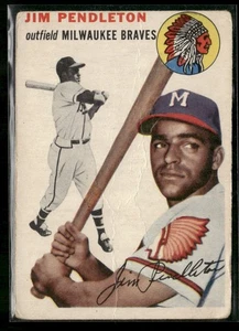 1954 Topps #165 Jim Pendleton FR/GD - Picture 1 of 2