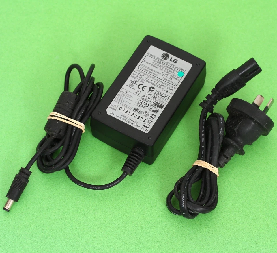 Genuine LG Monitor Power Adapter PSU DA-24B12 12V 2A 24W  - Image 1 of 3