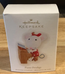 2009 Hallmark Keepsake Christmas Ornament “Piano Prodigy” Mouse Piano NOS - Picture 1 of 1