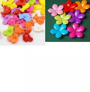 5 4 Stück Kinderknopf Knöpfe Knopf Button Kunststoff Buttons Jackenknopf - Bild 1 von 21