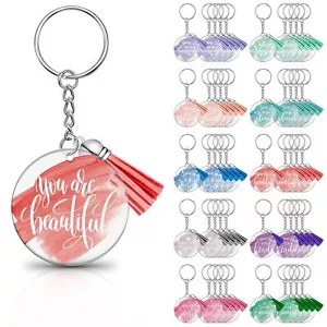 50 Pcs Inspirational Acrylic Thank You Keychains Employee Appreciation Gifts - Picture 1 of 7