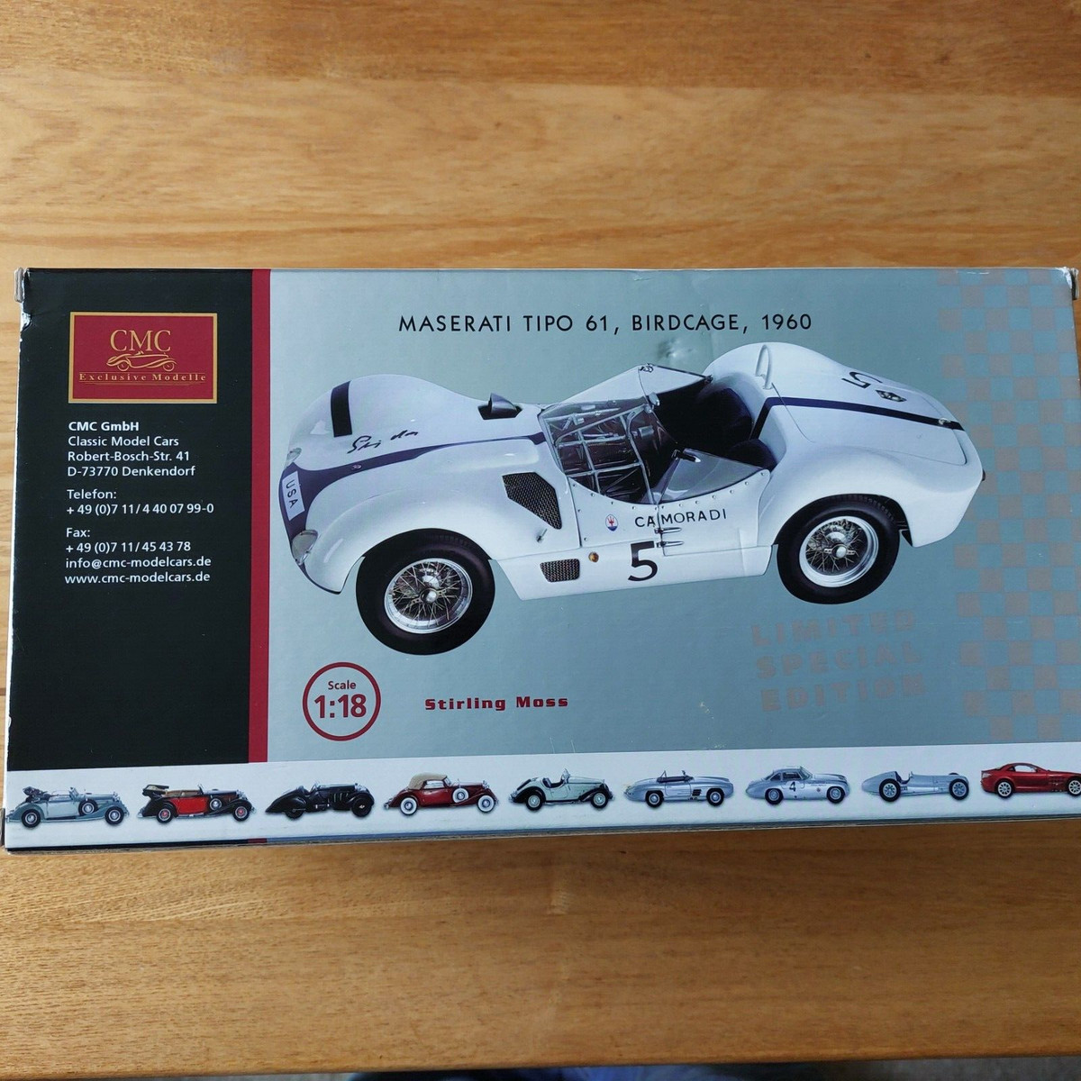 1500台限定 CMC 1/18 マセラティ ティーポ 61 バードケージ 1500台限定