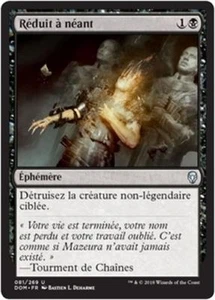 MTG Magic DOM FOIL - Cast Down/Réduit à néant, French/VF - Picture 1 of 1