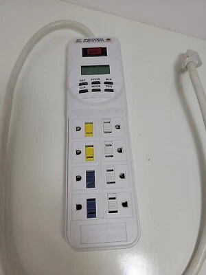 Coralife Digital Power Center Día Noche Temporizador Blanco 10.75" x 3" x 1.75" Foto 1 de 3