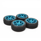 Aluminum Wheels Tires for Redcat HPI HSP Tamiya TT01 TT02 1/10 RC on Road Car a