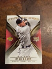 RYAN BRAUN 2007 UPPER DECK MLB ROOKIE CARD OF THE MONTH #ROM-4 FREE SHIPPING