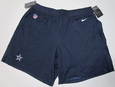 Novo shorts de malha Nike Dri-Fit DALLAS COWBOYS NFL futebol desempenho masculino 3XL - Imagem 1 de 4