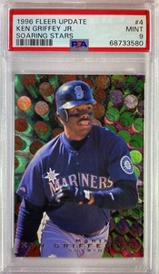1996 Fleer Update #4 Ken Griffey Jr. Soaring Stars Mint PSA 9