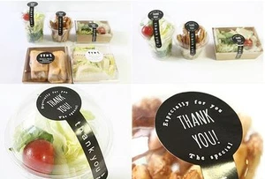 100Pcs Craft Packaging Lollipop Sticker Seal 'THANK YOU!' Sticker Label DIY - Picture 1 of 6