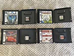 Nintendo DS Games Lot of 4 Mario Kart Transformers Touch Master 3 Marker Man - Picture 1 of 6